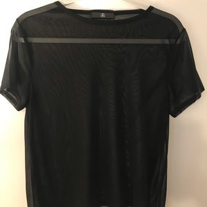 Sheer black t-shirt
